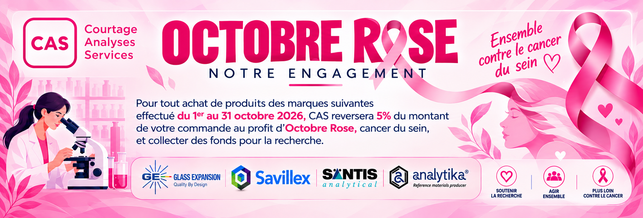 Octobre Rose, ensemble pour la recherche